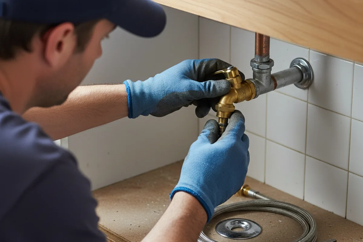 Shutoff valve and fitting work during Faucet and Fixture Repair in Wheaton
